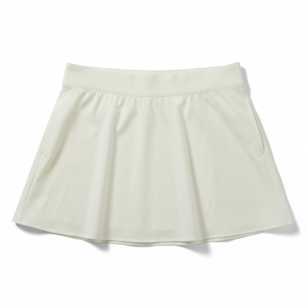 T by Talbots Skirt Womens 2X White Lightweight Pull On Tennis Golf Casual Pocket